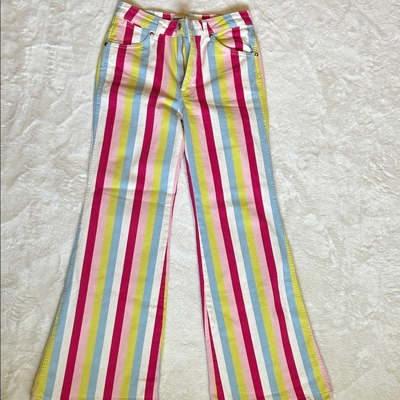 Wrangler Denim - Wrangler Barbie Vertical Stripe Flare Jeans 27x32